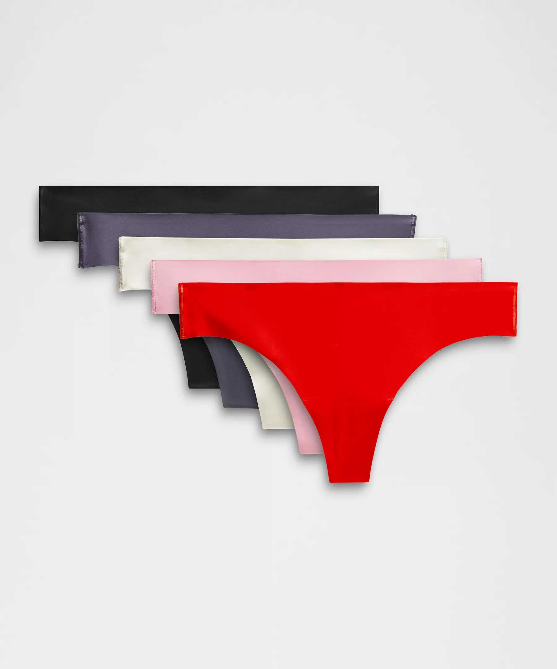 InvisiWear Mid-Rise Thong Underwear 5 Pack *Holiday - 2