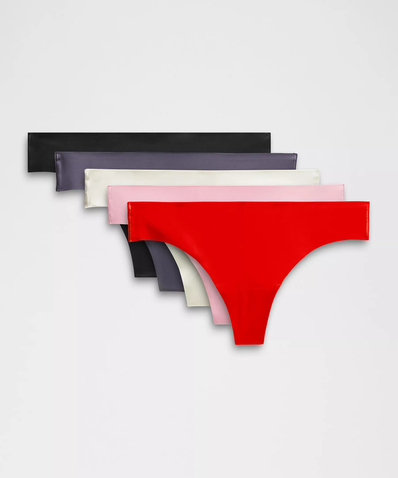 lululemon InvisiWear Mid-Rise Thong Underwear 5 Pack *Holiday outlook