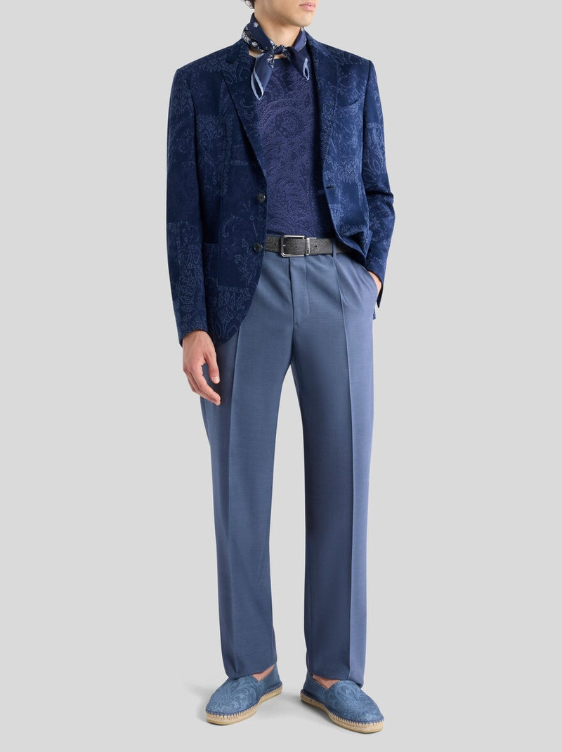 Etro SINGLE-BREASTED COTTON JACQUARD JACKET WITH FLORAL MOTIF outlook