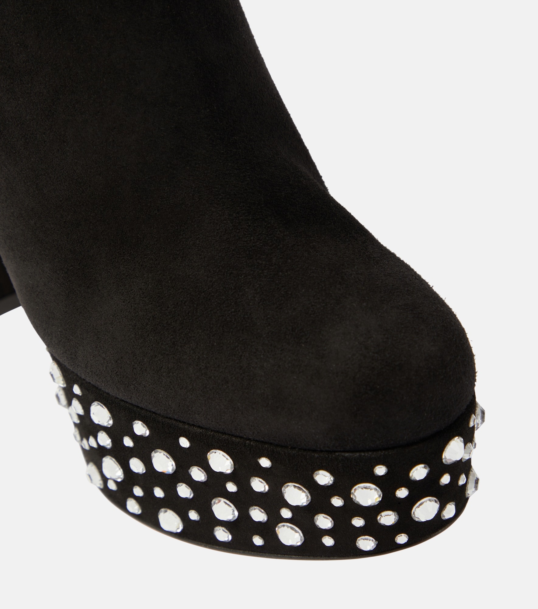 Crystal Holly suede platform ankle boots - 6
