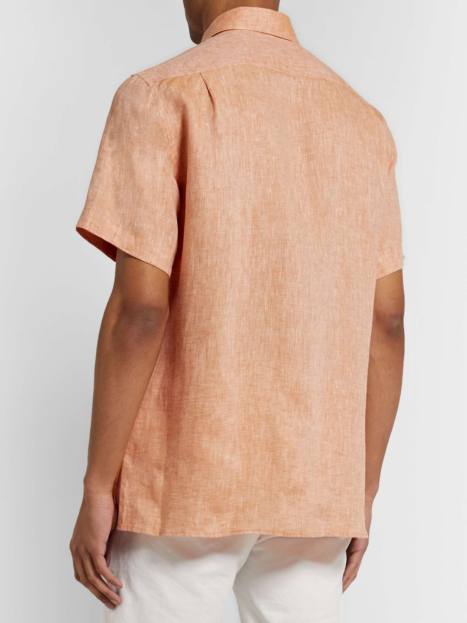 Mélange Slub Linen Shirt - 5