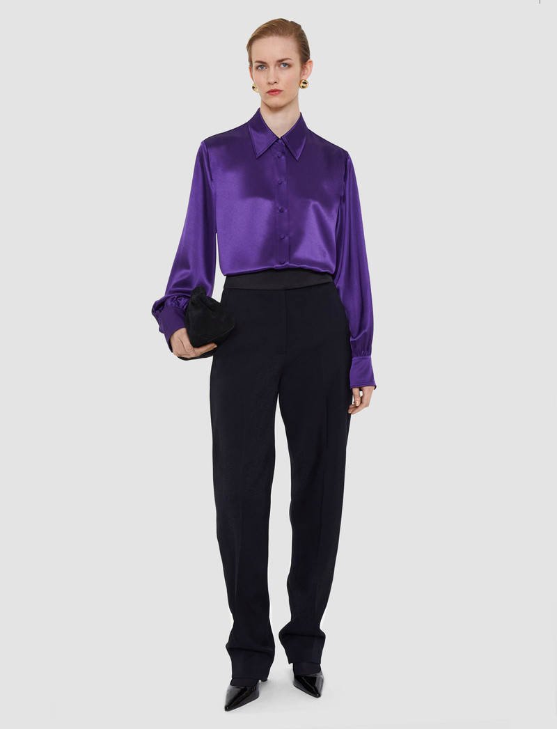 JOSEPH Dieu Double Satin Blouse outlook