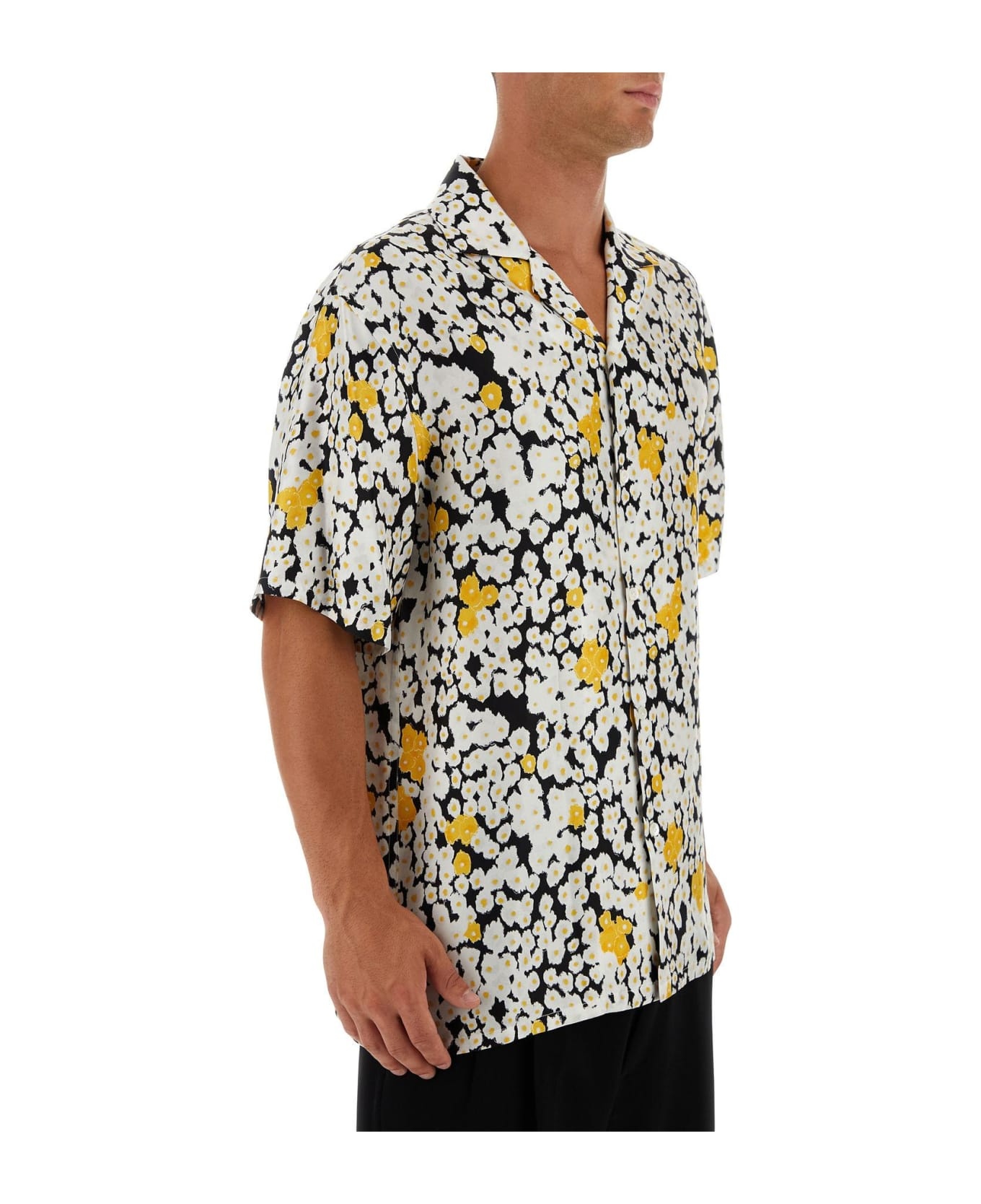 Printed Satin Shirt - 4