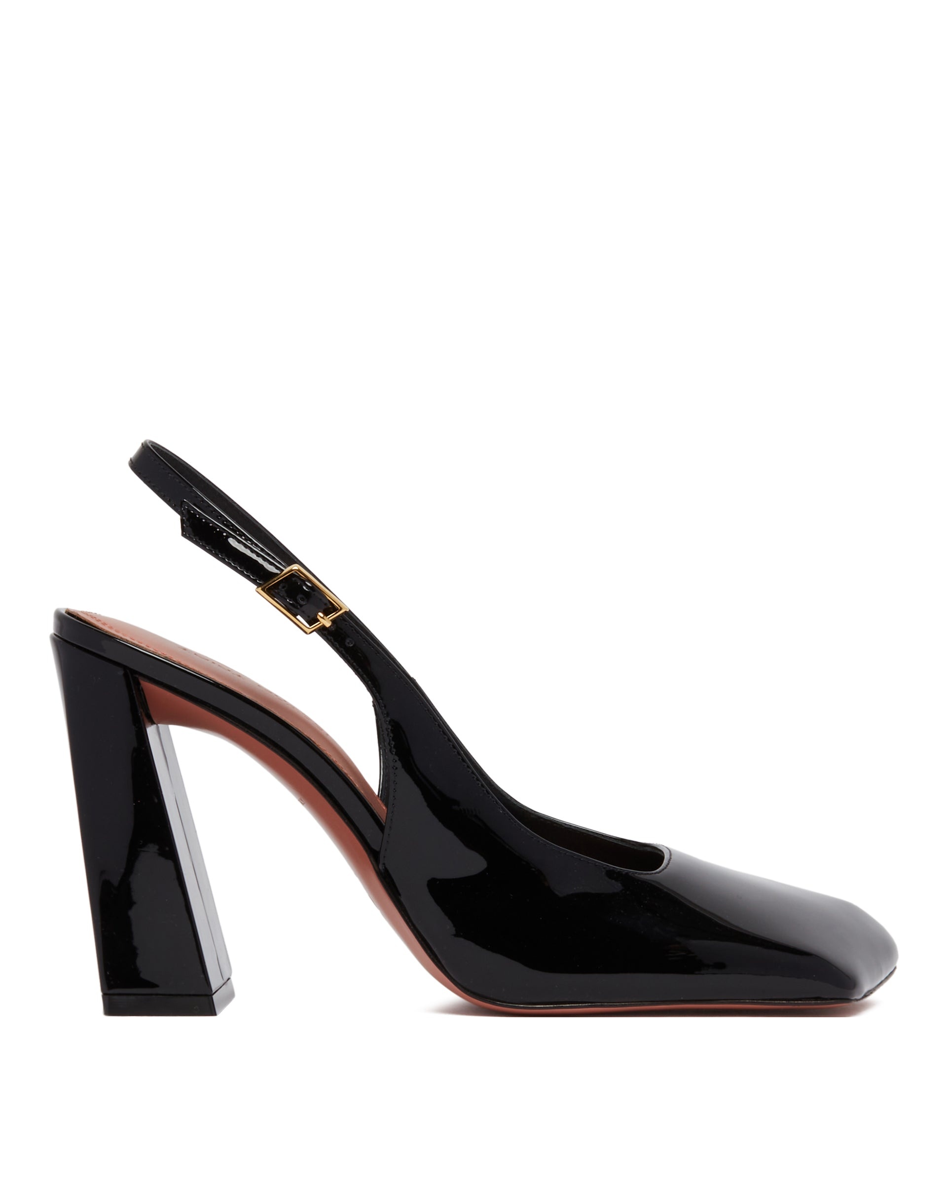 Black Charlotte Sling Pumps - 1