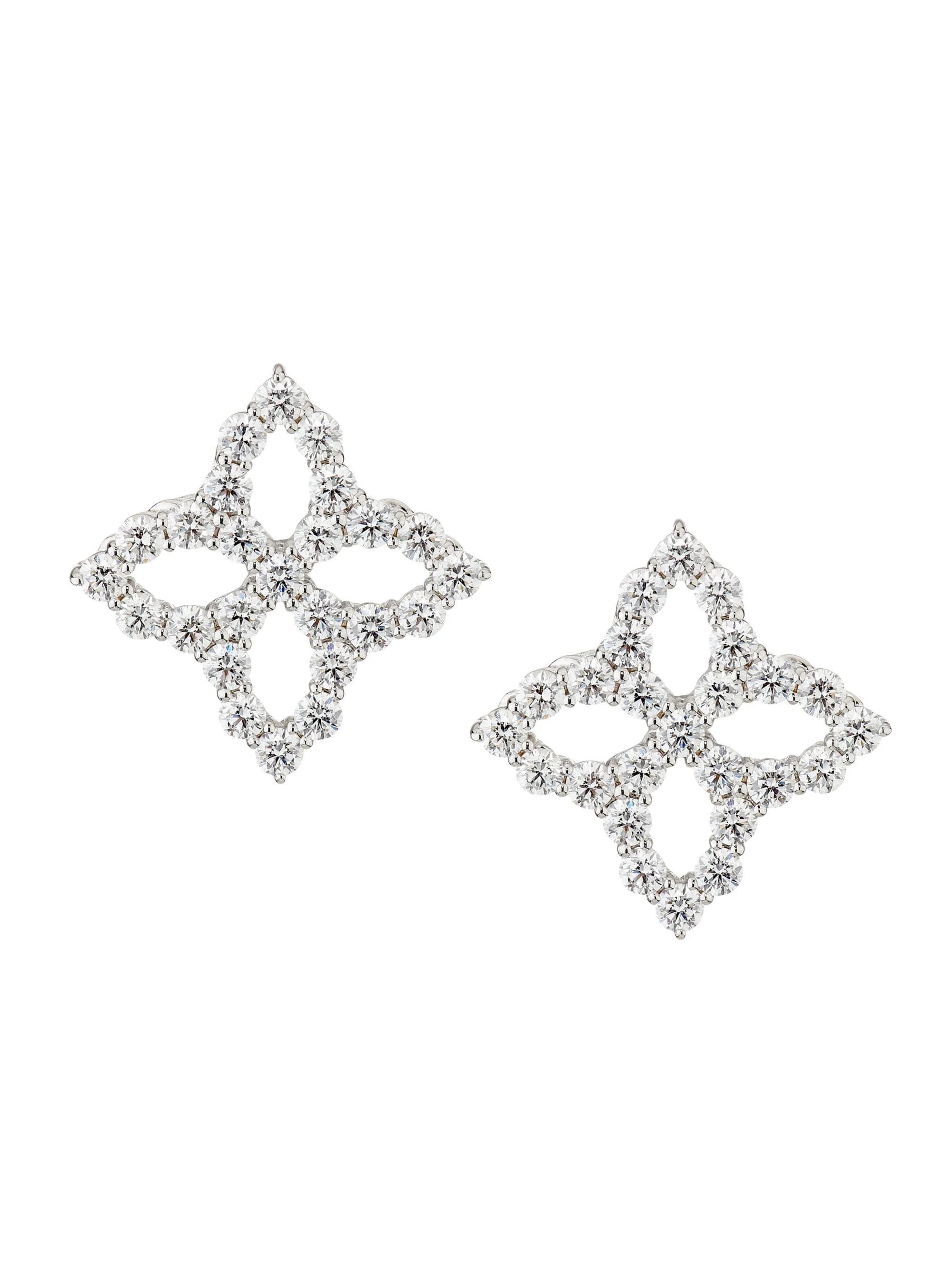 Women's Diamond Princess 18K White Gold & 1.02 TCW Diamond Stud Earrings - White Gold - 1