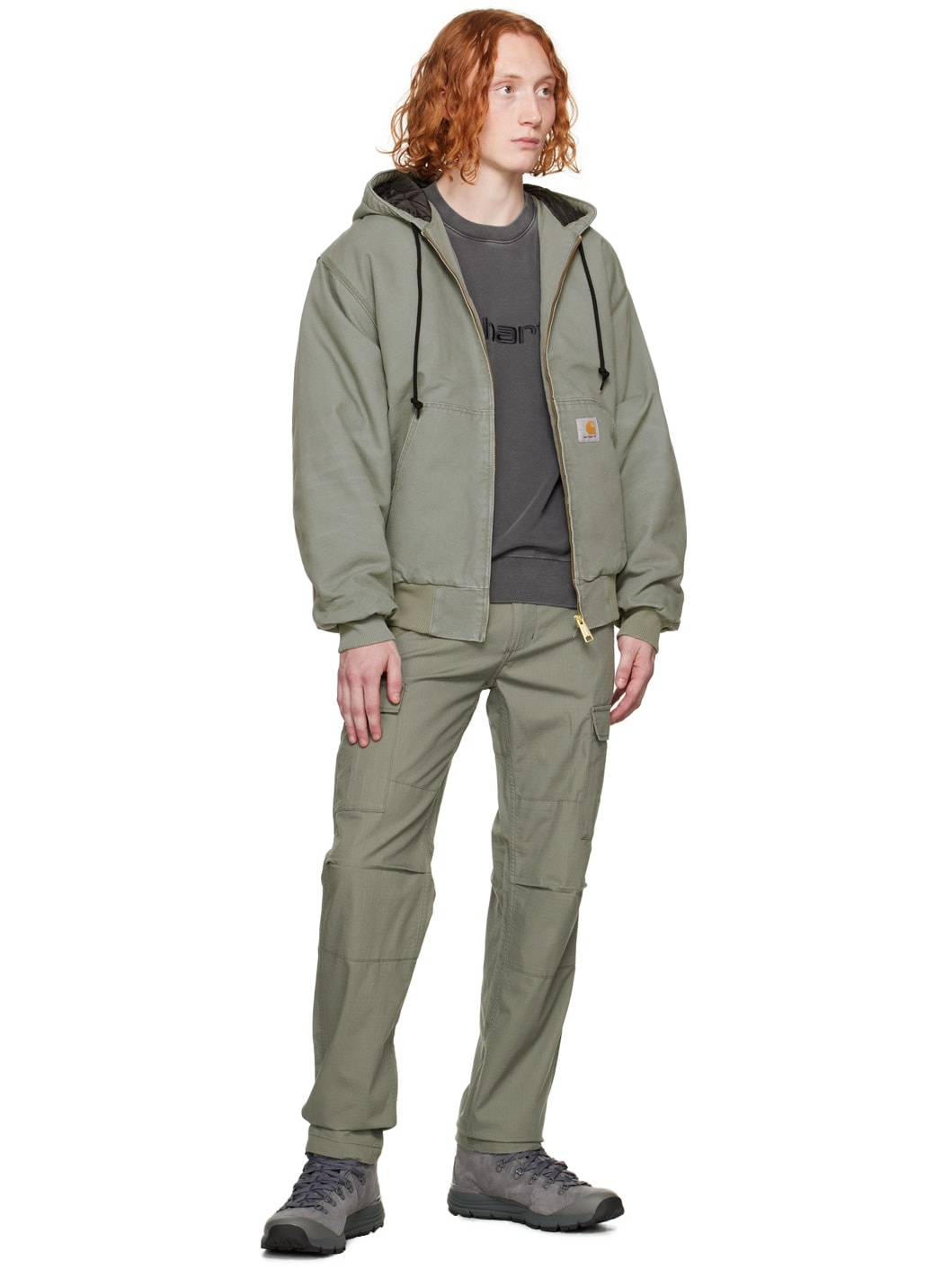 Khaki Aviation Cargo Pants - 4