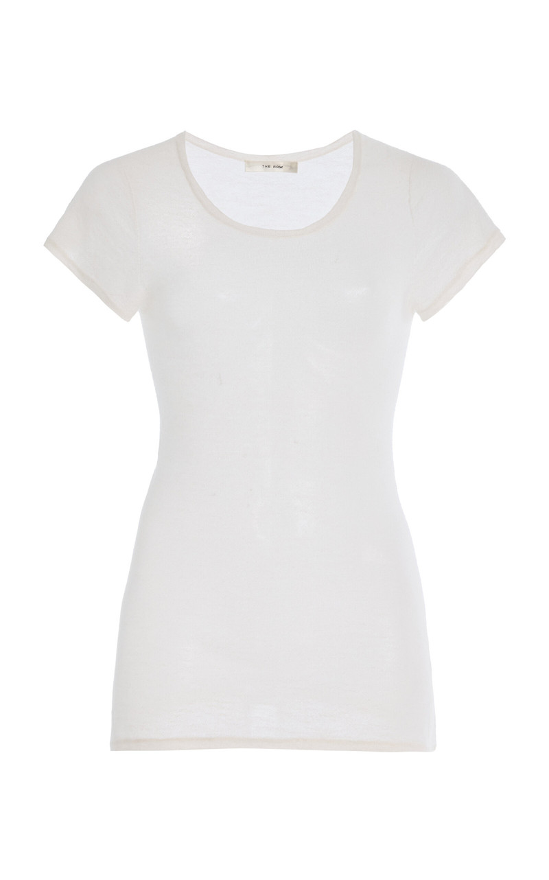 Keyla Cashmere Tee white 1
