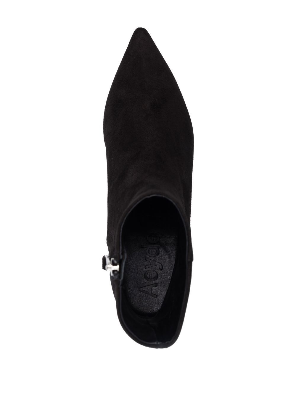 suede pointed-toe boots - 4