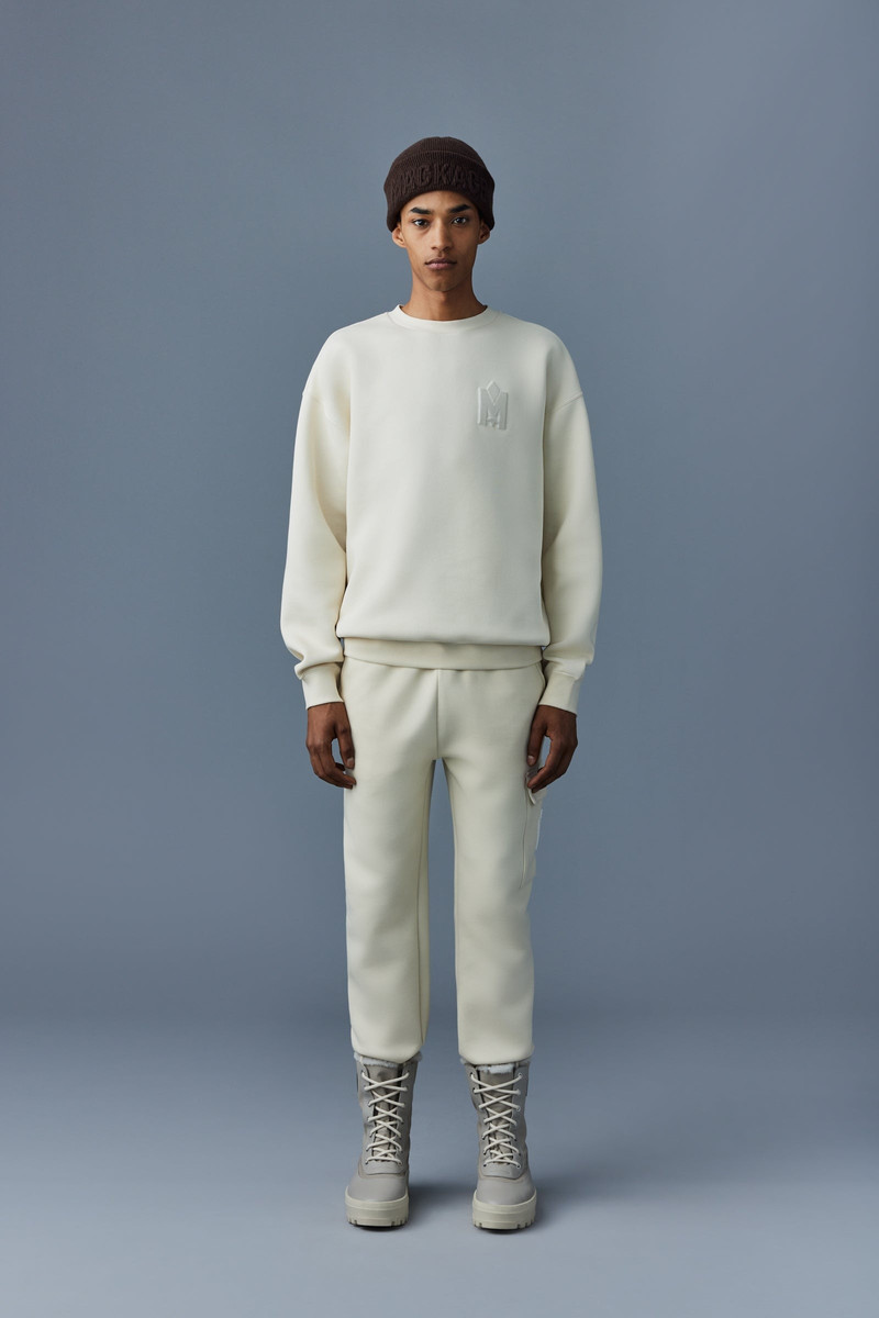 MACKAGE MAX-VT Double face jersey sweatshirt with embroidered logo outlook