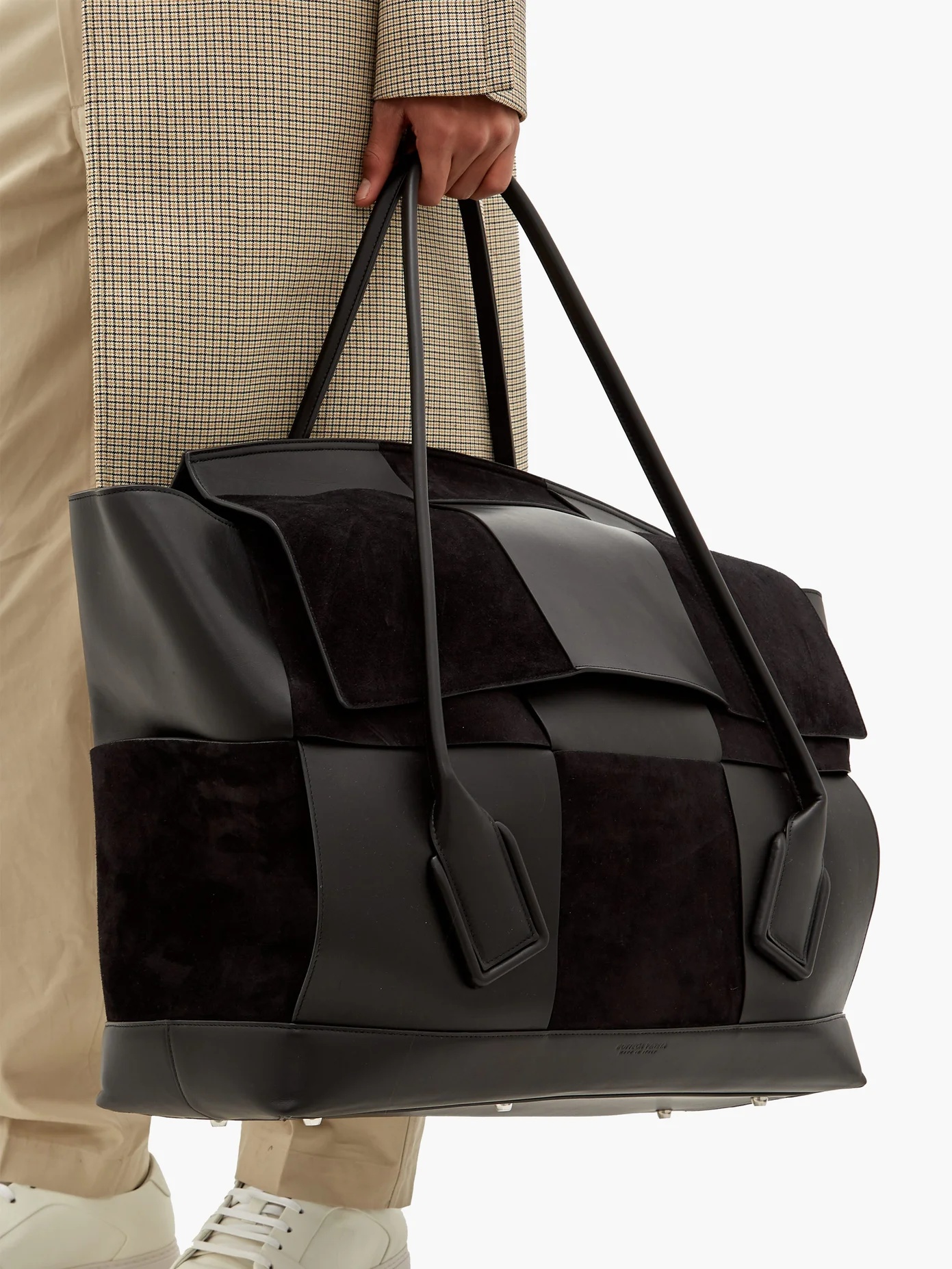 The Arco maxi suede and leather holdall - 3