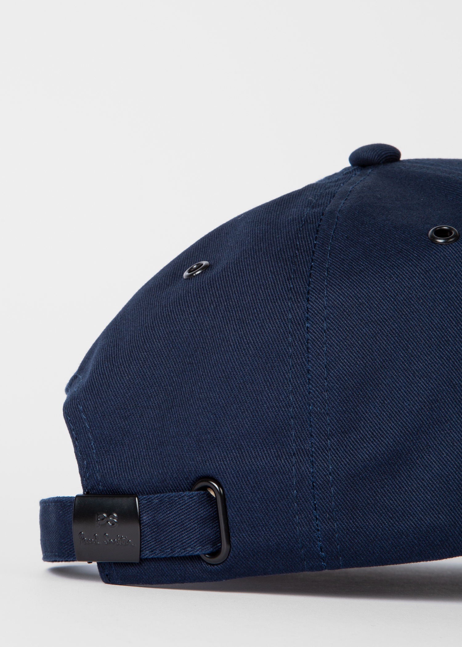 Navy Cotton Zebra Logo Baseball Cap - 3