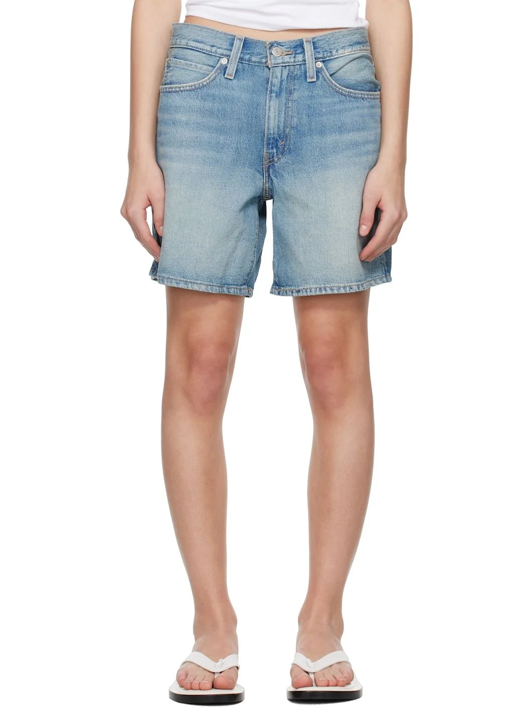 Blue 94 Baggy Denim Shorts - 1