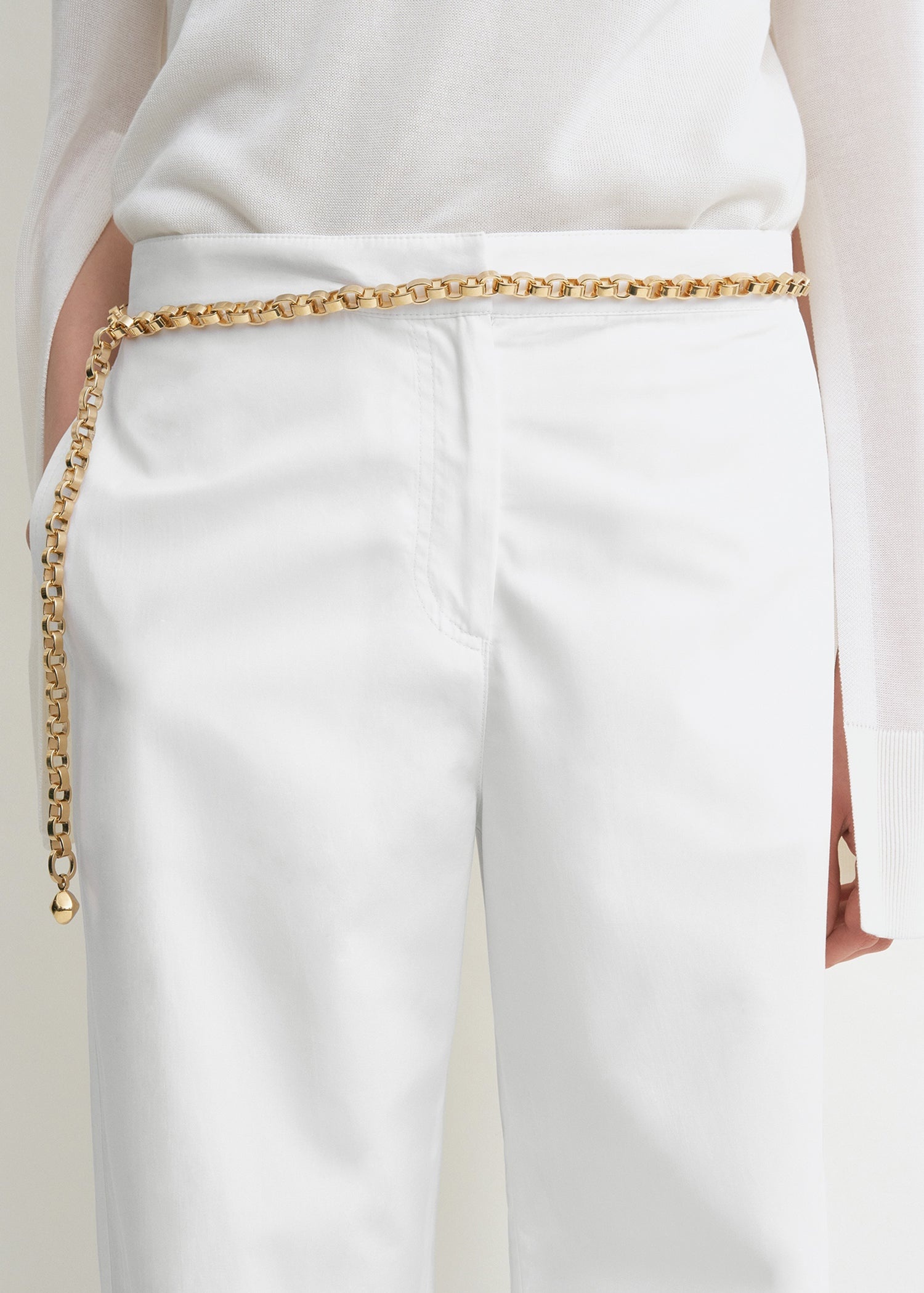 Twisted seam trousers white - 5