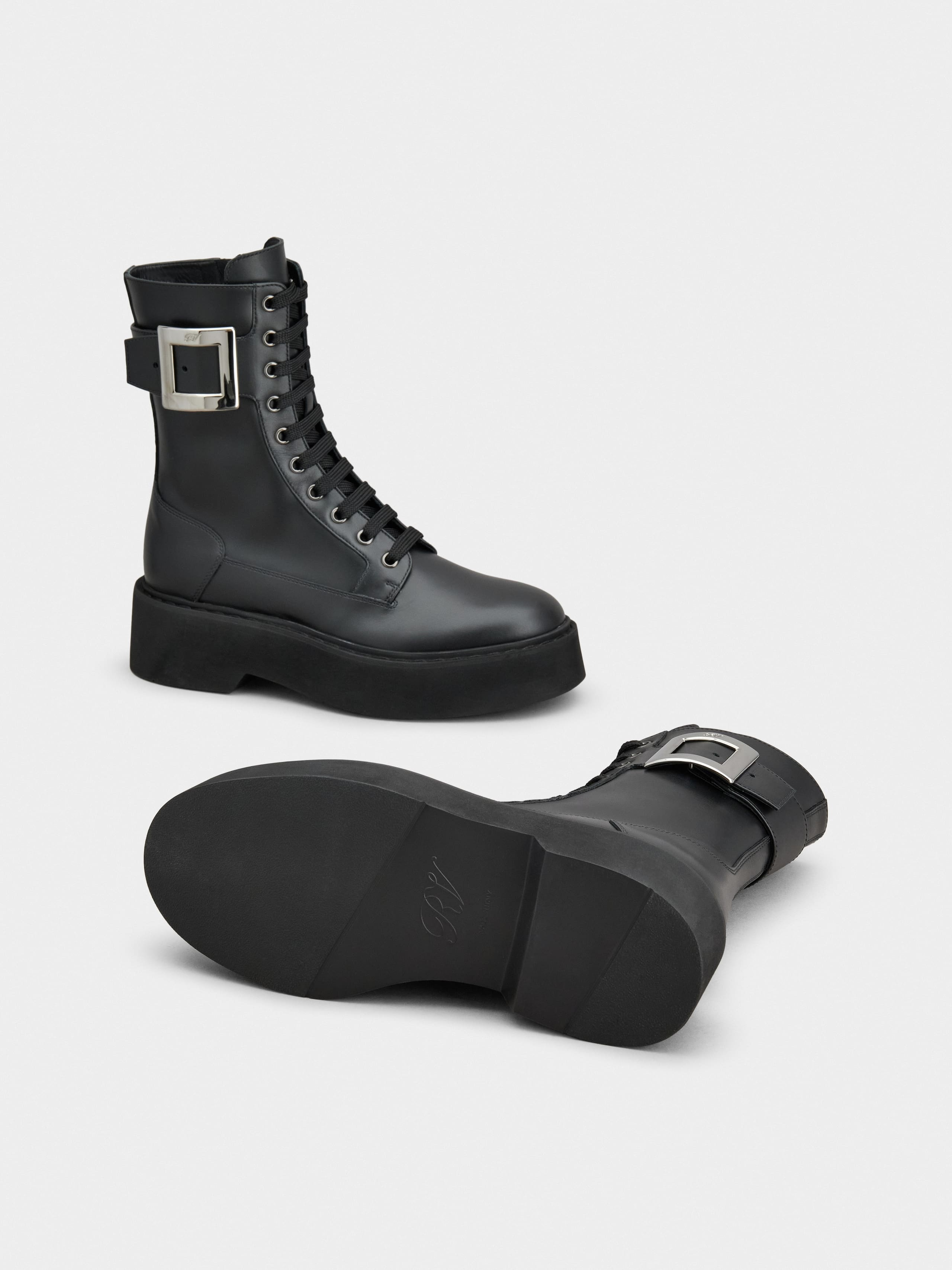 Viv' Rangers Combat Boots in leather - 6