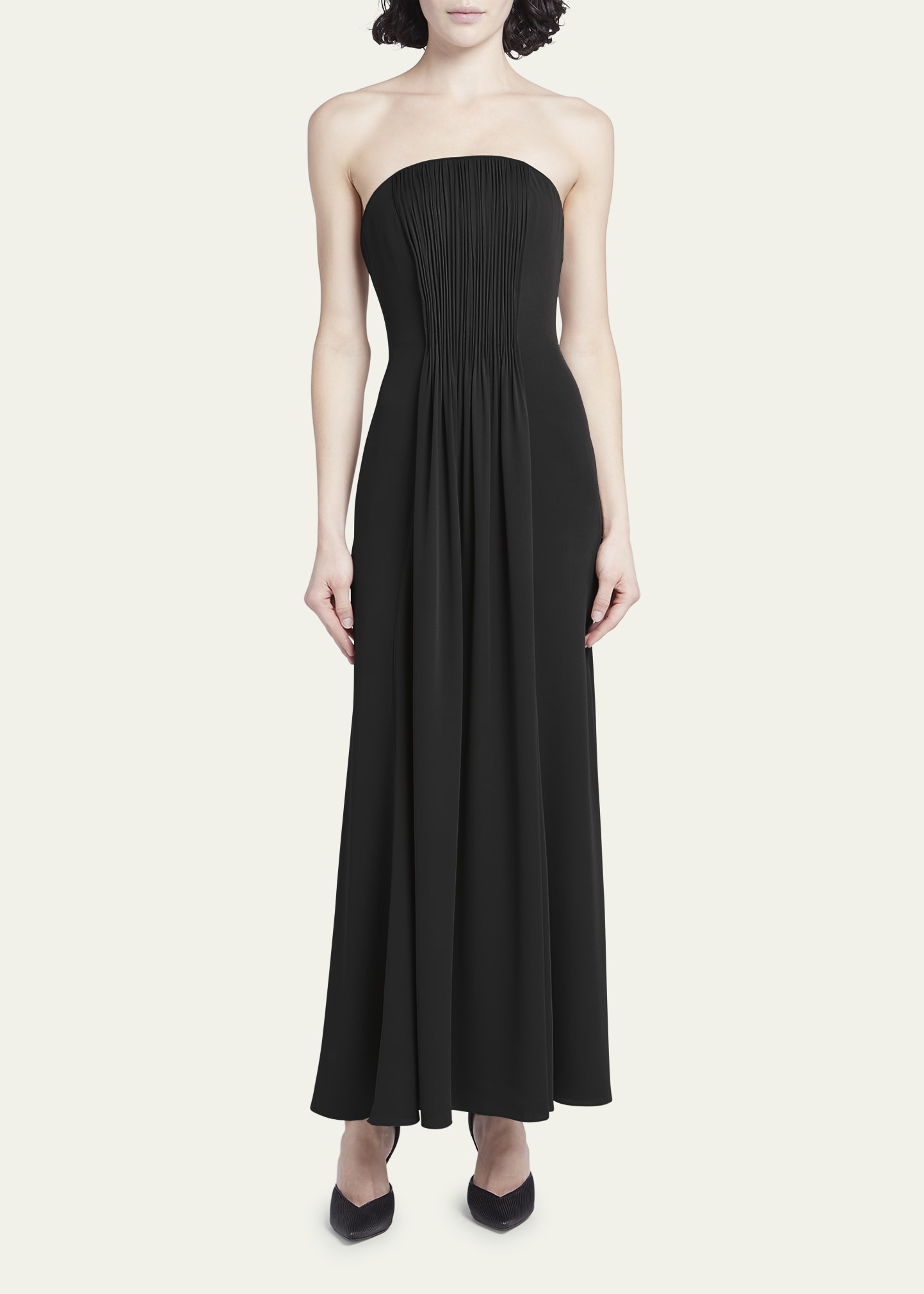 Strapless Plisse Gown - 2