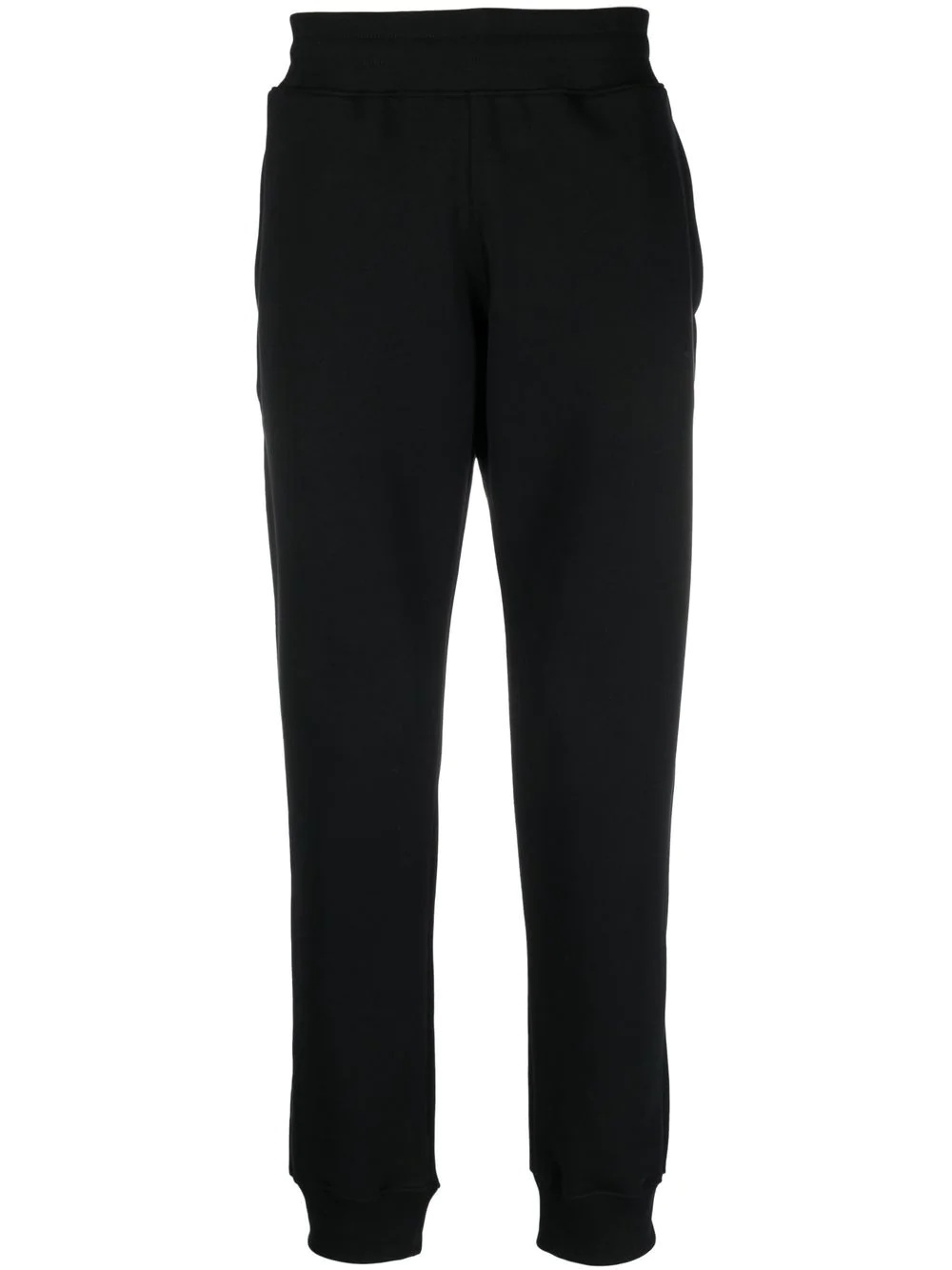 logo-lettering cotton track trousers - 1