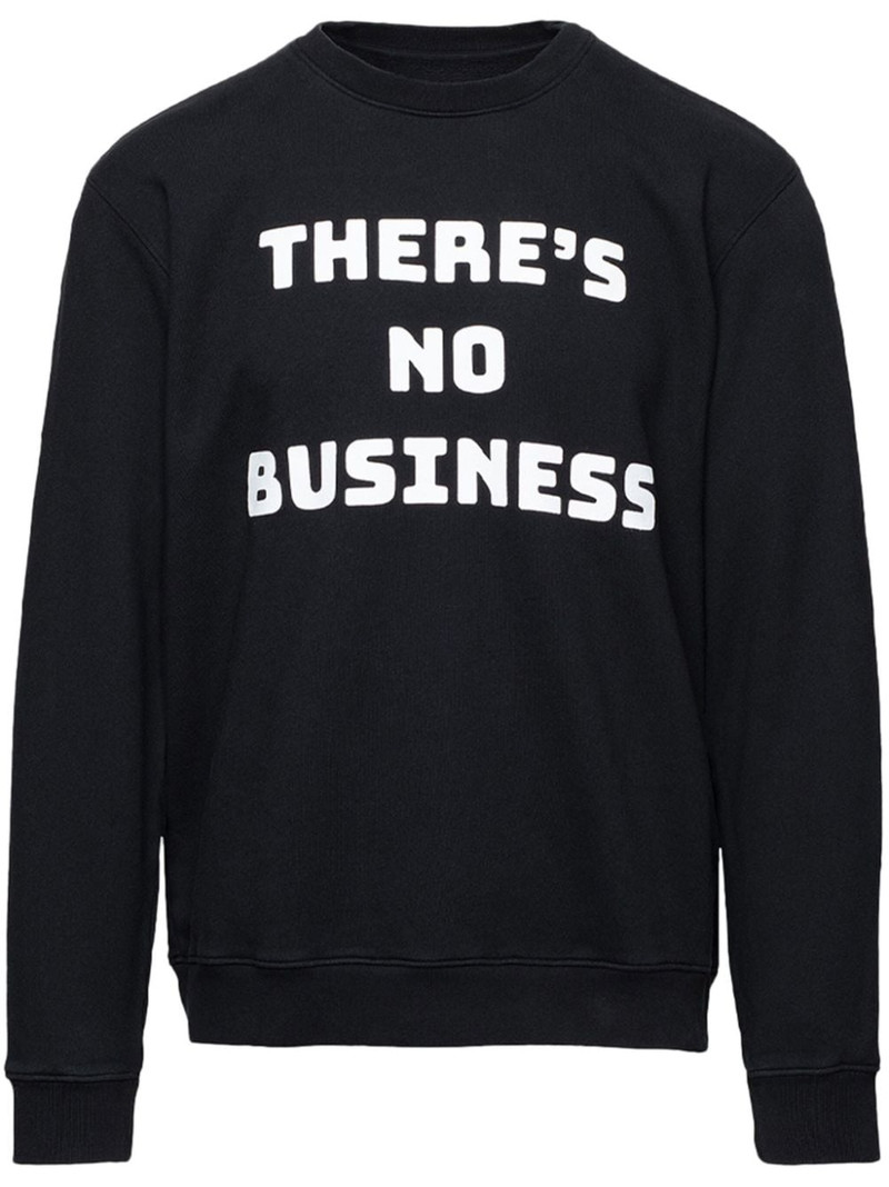 No Biz slogan-print sweatshirt 1