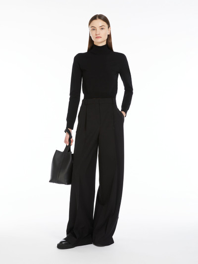 Max Mara AQUILA Cropped stretch wool turtleneck outlook