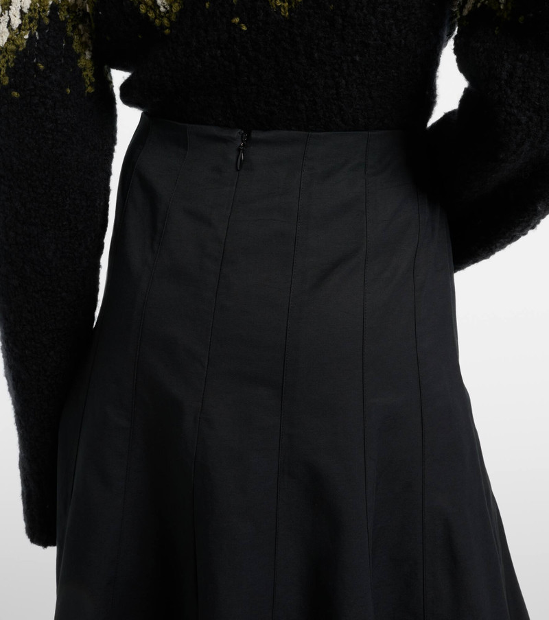 Heidi cotton-blend midi skirt 6