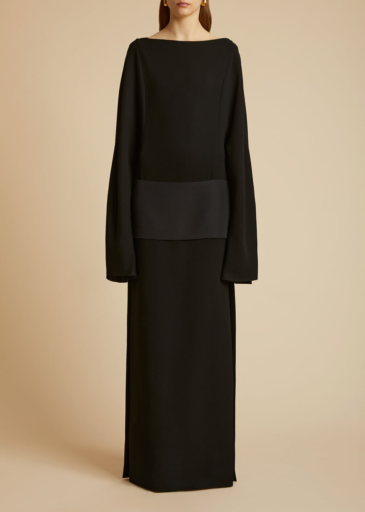 KHAITE The Nanette Dress in Black | REVERSIBLE