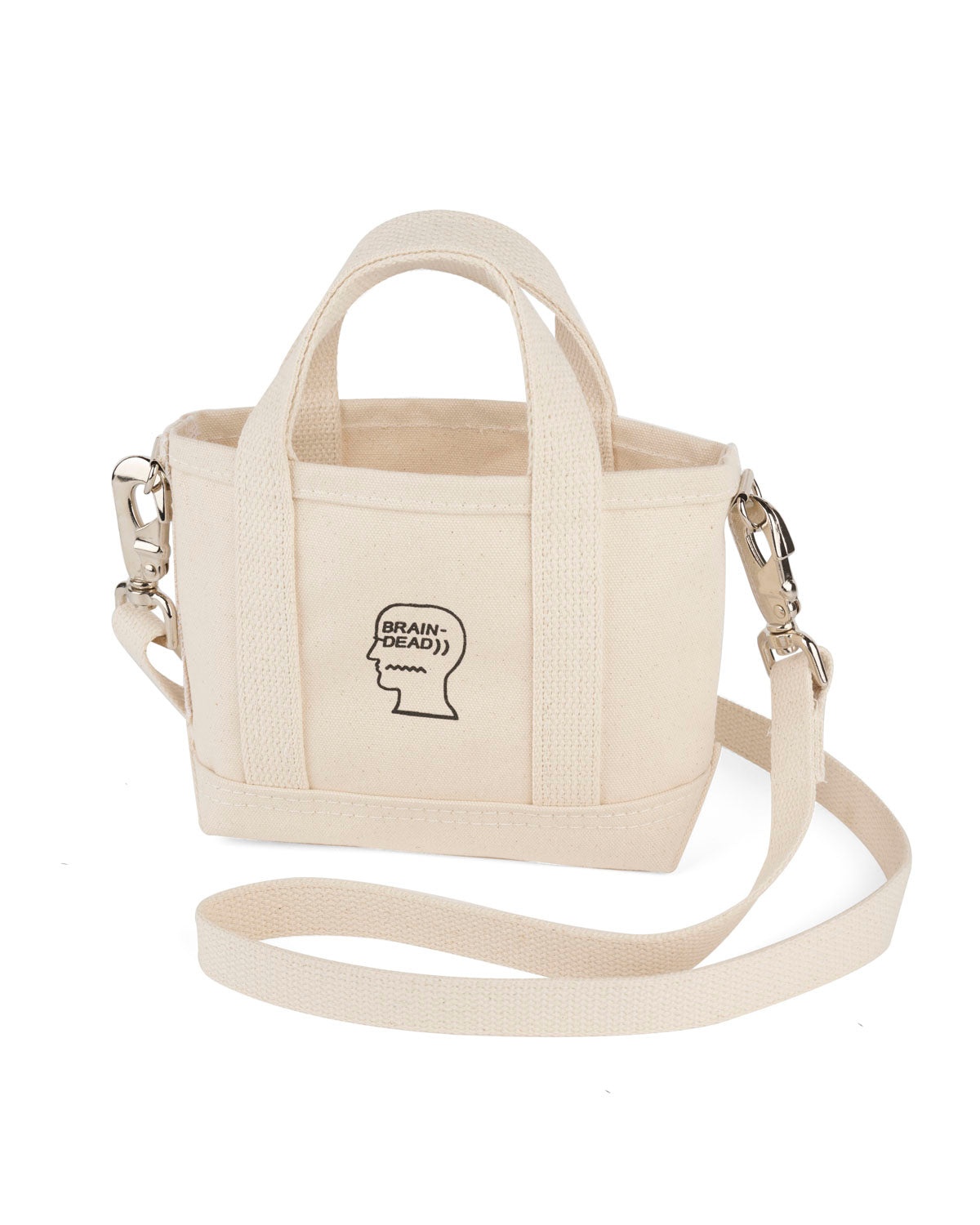 Brain Dead x Steele Logohead Canvas Mini Tote - Natural - 3