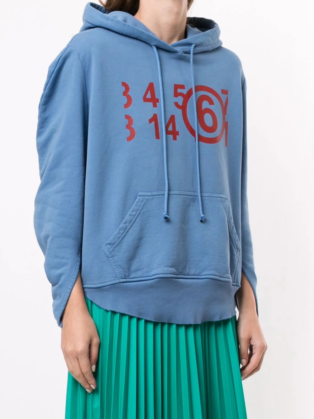 logo-print drawstring hoodie - 3