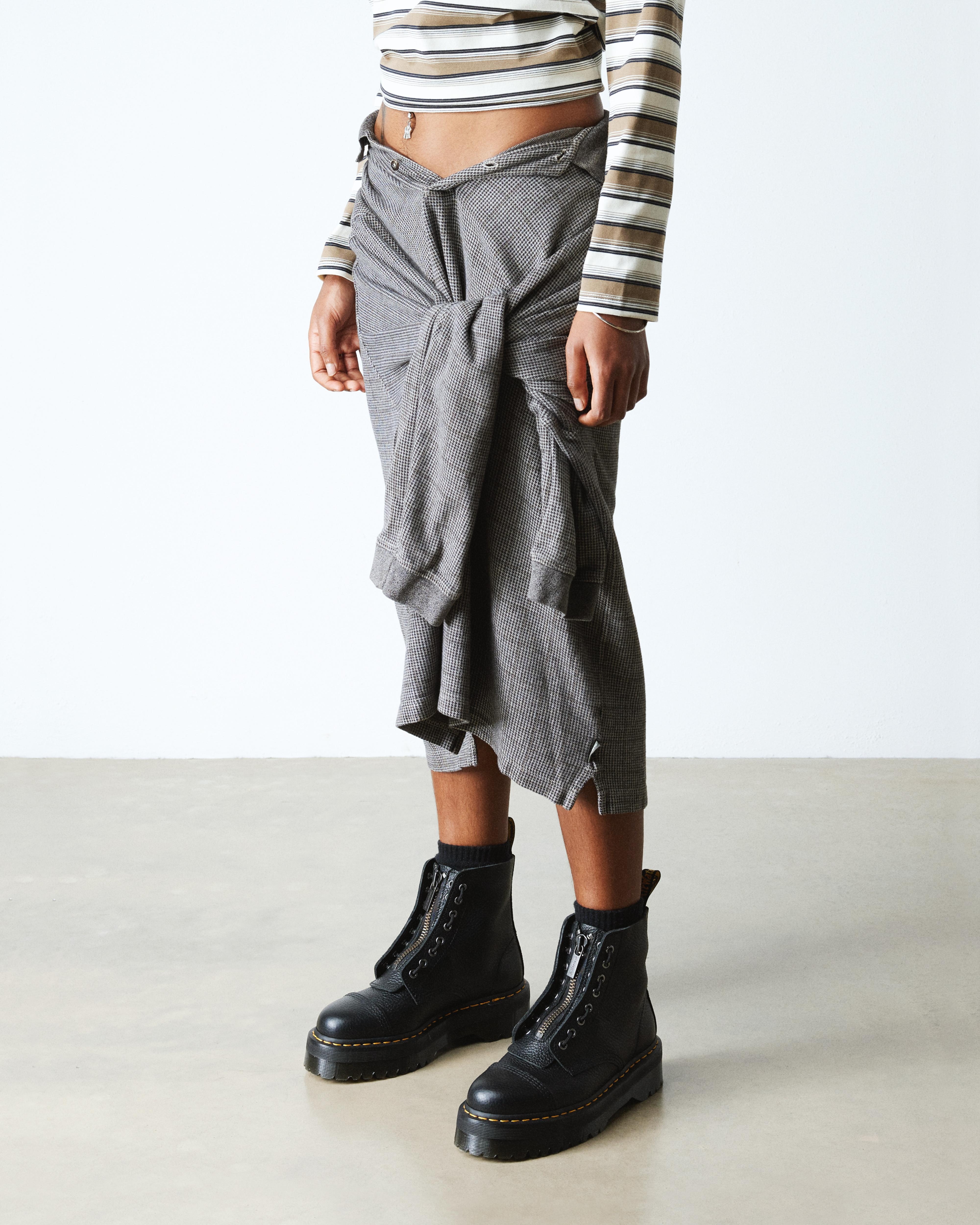 Sinclair Milled Nappa Leather Platform Boots - 3