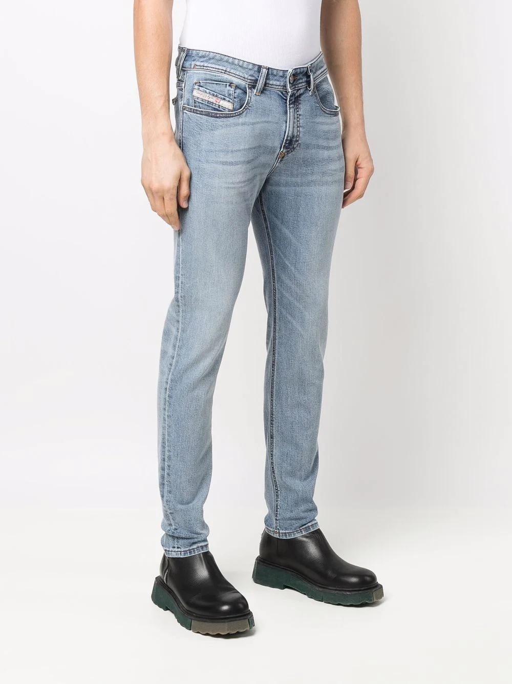 low-waist slim-fit jeans - 3