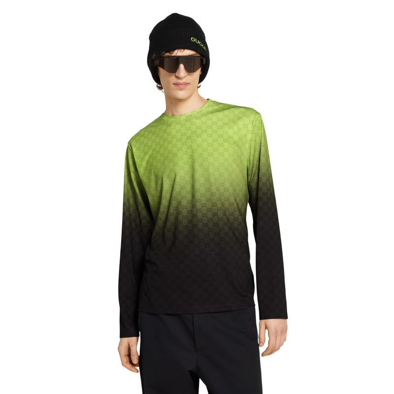 Printed technical cotton jersey T-shirt 3