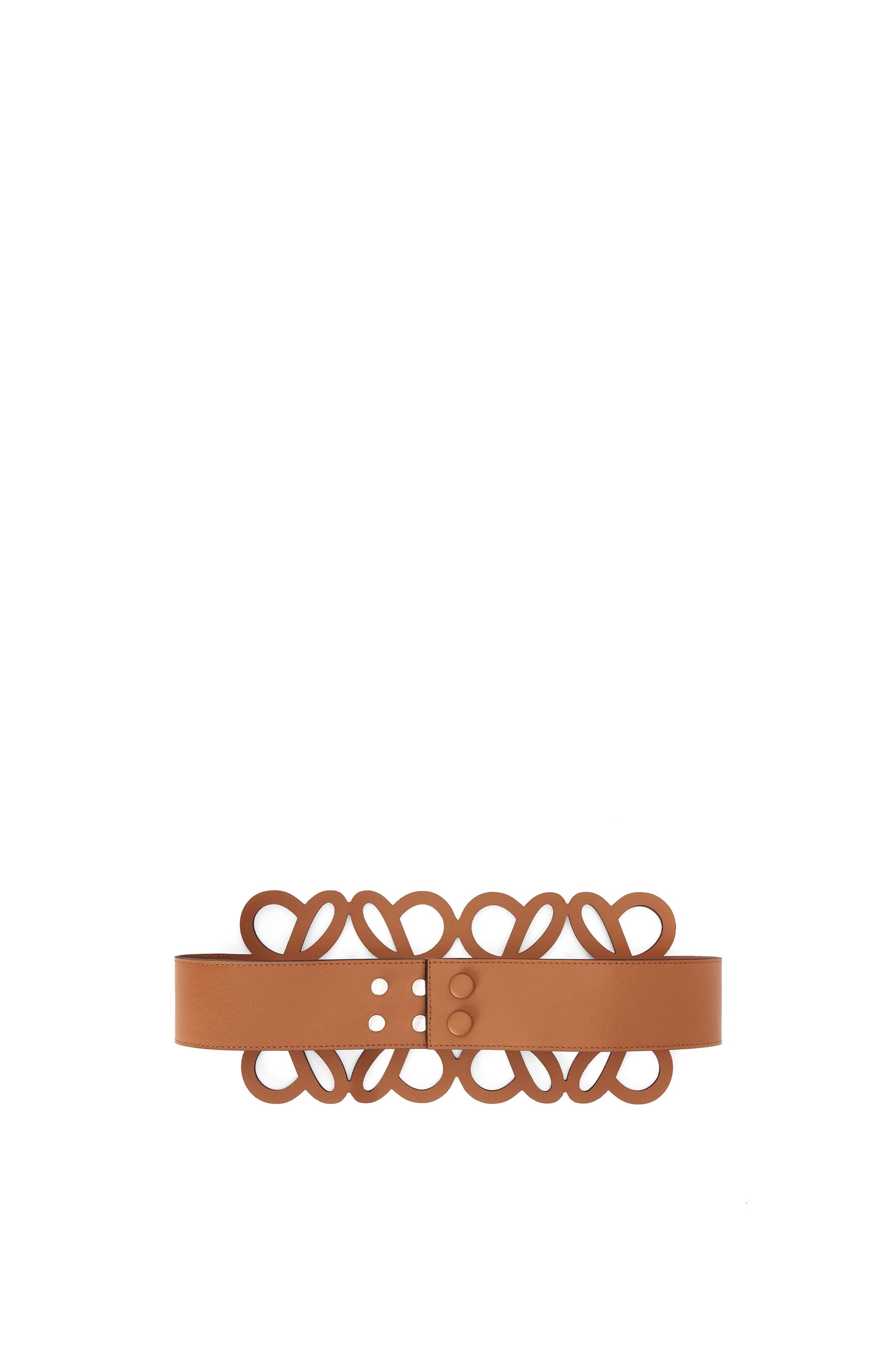 ベルト LOEWE Anagram Cut Out Belt in Tan Loewe Anagram cut out belt in calfskin | REVERSIBLE