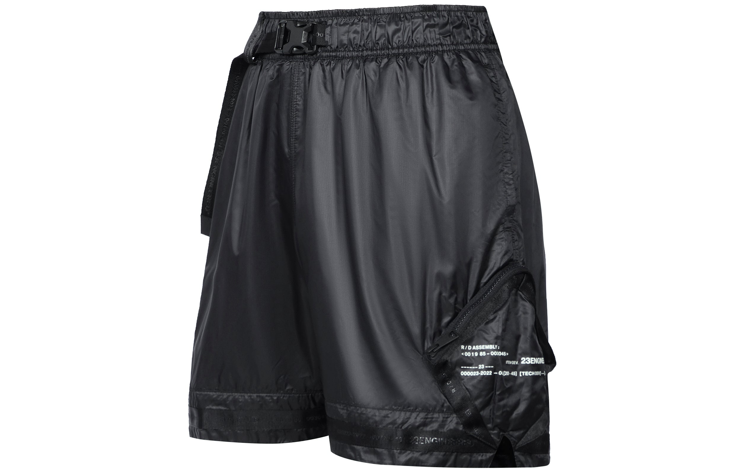 Air Jordan SS22 23 Engineered Solid Color Woven Training Sports Shorts Black DM1391-010 - 2