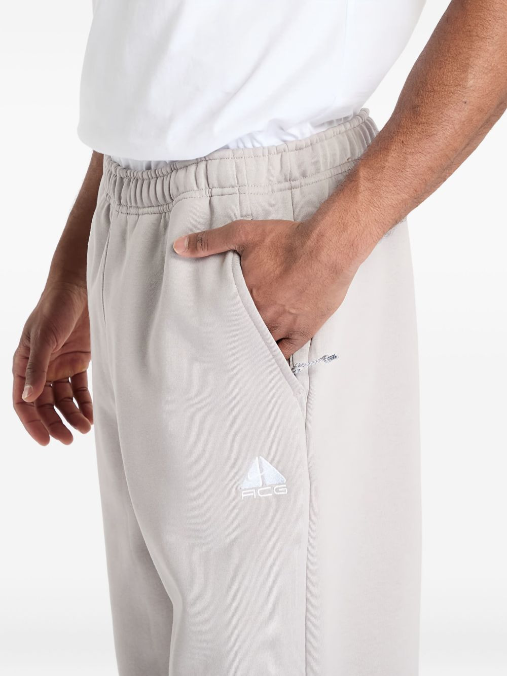 ACG Lungs logo-embroidered fleece track pants - 4