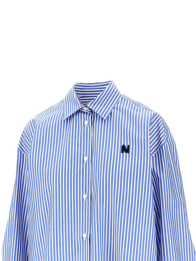 MSGM striped logo shirt outlook