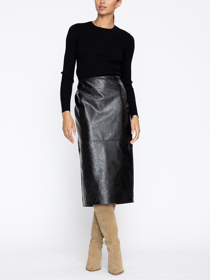 The Irene Vegan Leather Skirt 7