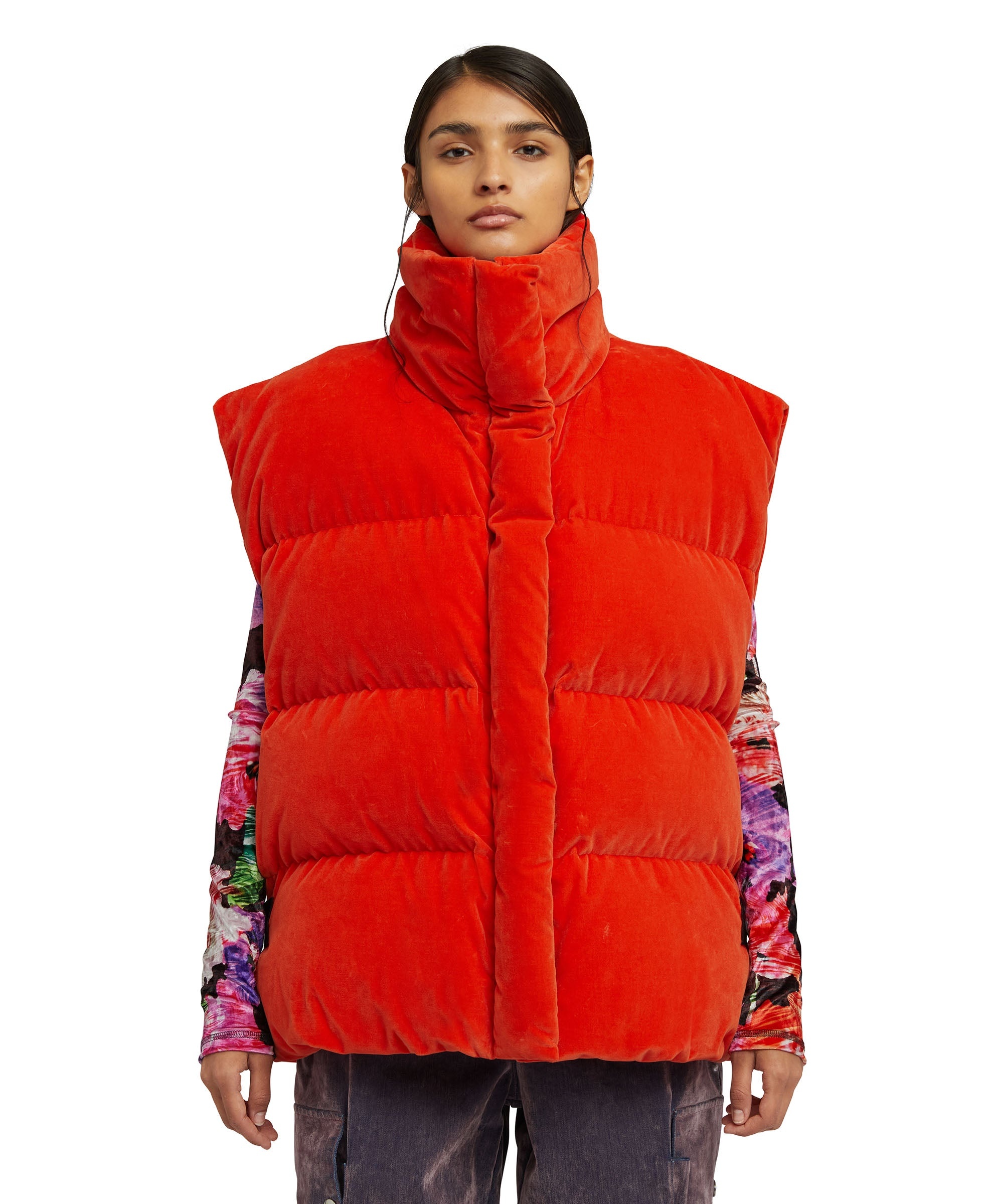 Padded vest with "Blossom Hallucination" workmanship - 2