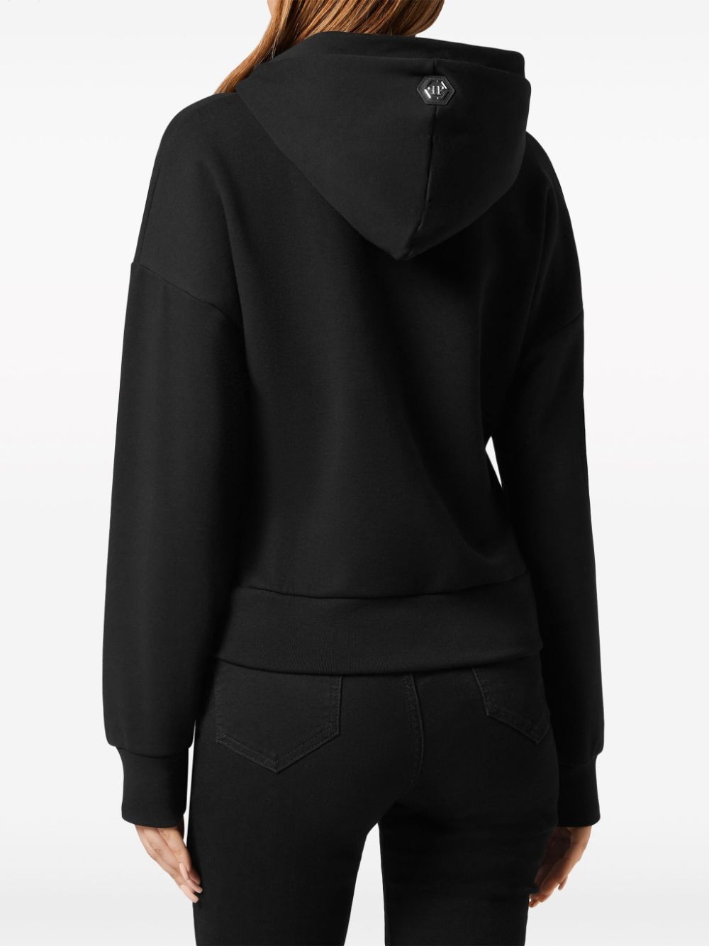 logo-print cropped hoodie - 4
