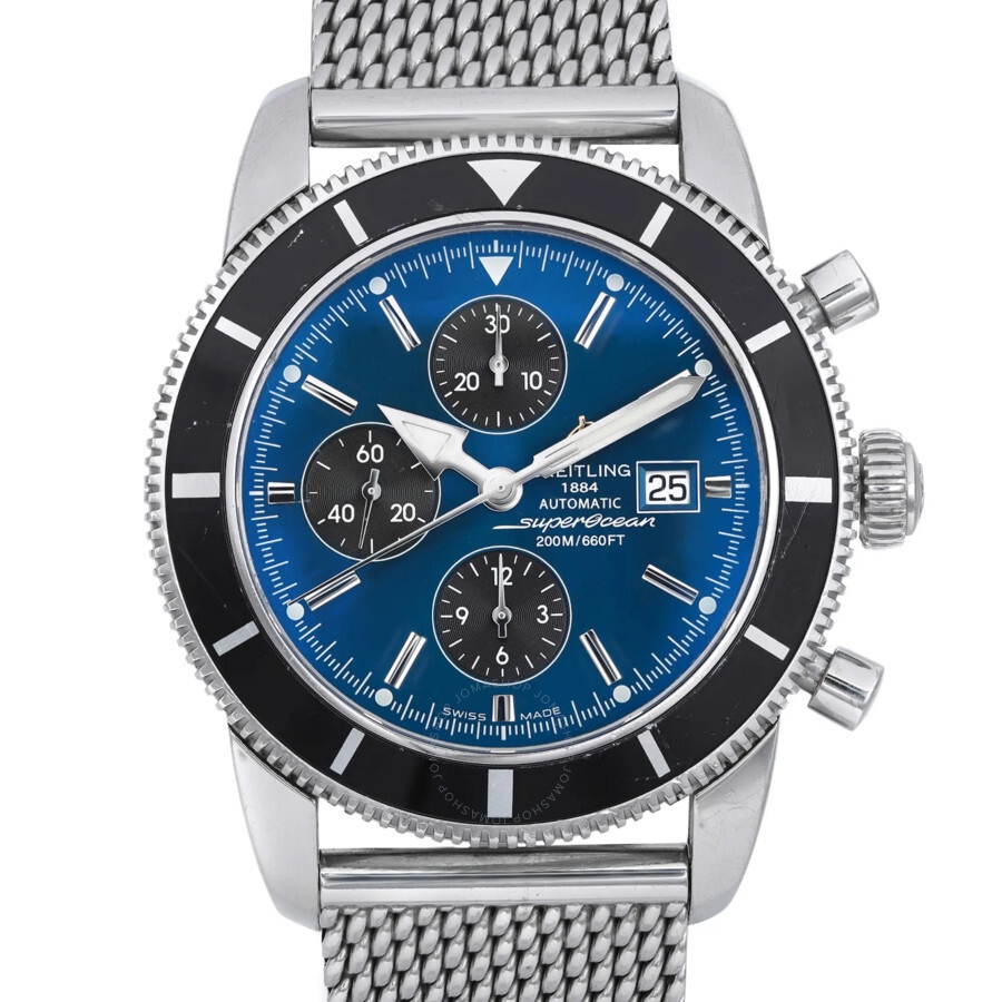Pre-owned Breitling Breitling Superocean Heritage Chronograph Automatic Chronometer Blue Dial Men's  - 2