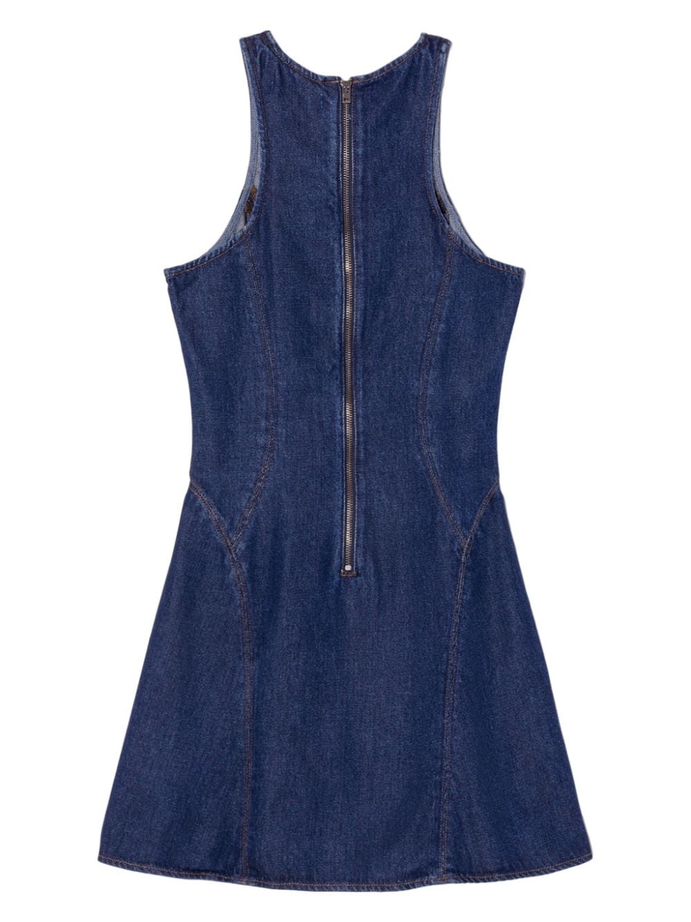 zip-back lyocell dress - 5