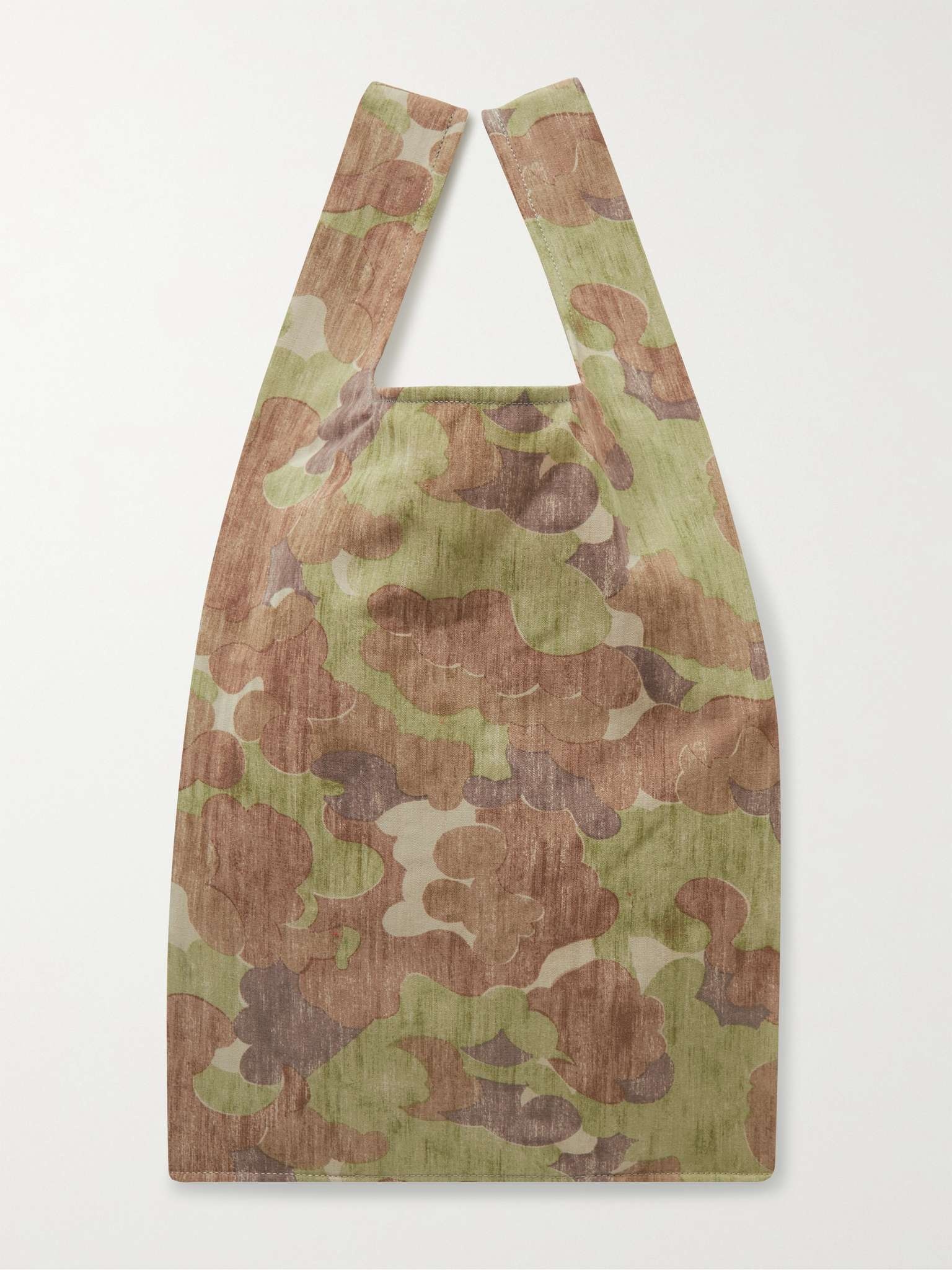 Camouflage-Print Wool and Linen-Blend Tote Bag - 4