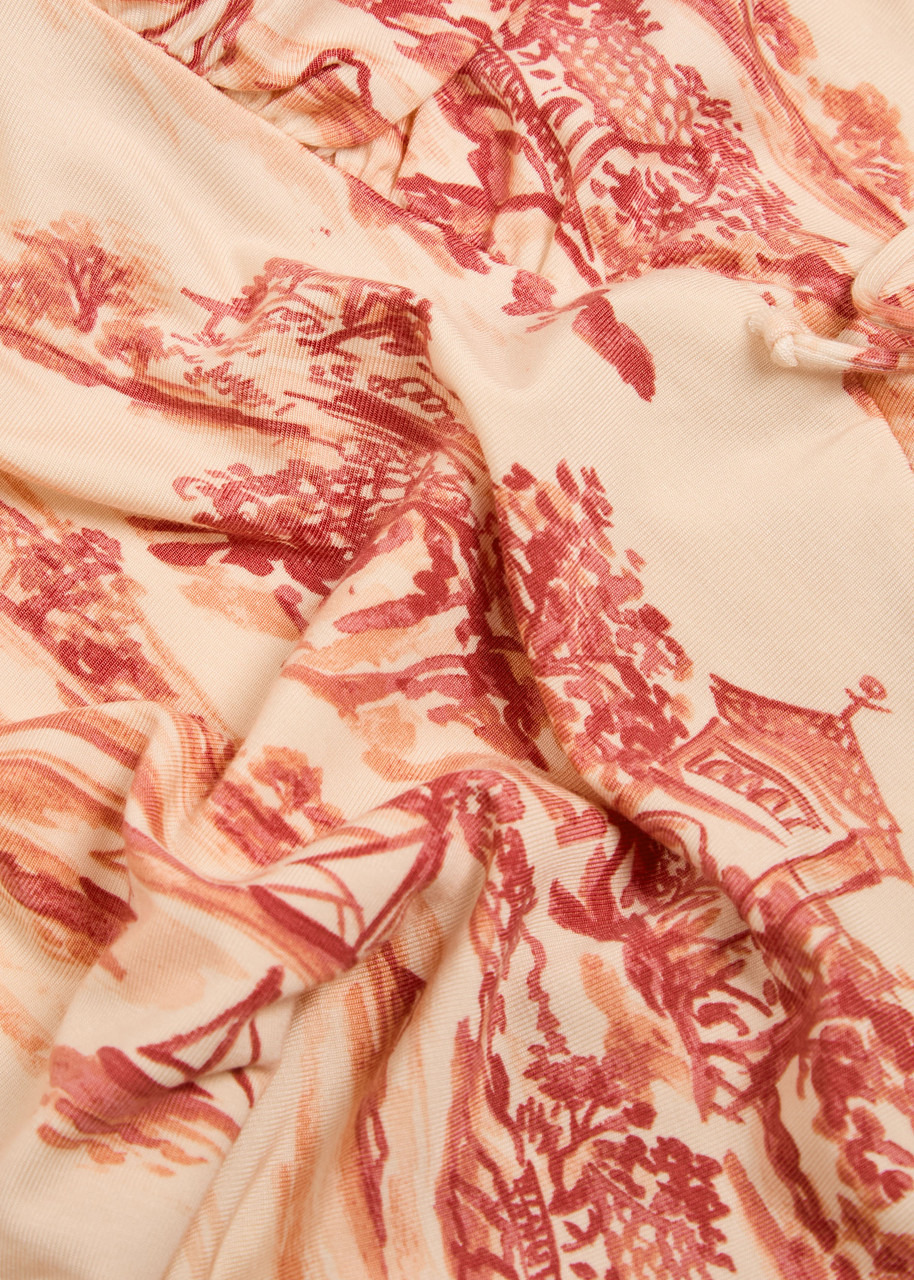Reformation Lemmy Printed Stretch-jersey top - 5