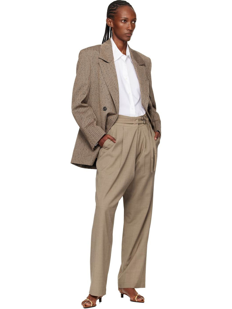 RÓHE Brown Double-Breasted Blazer outlook