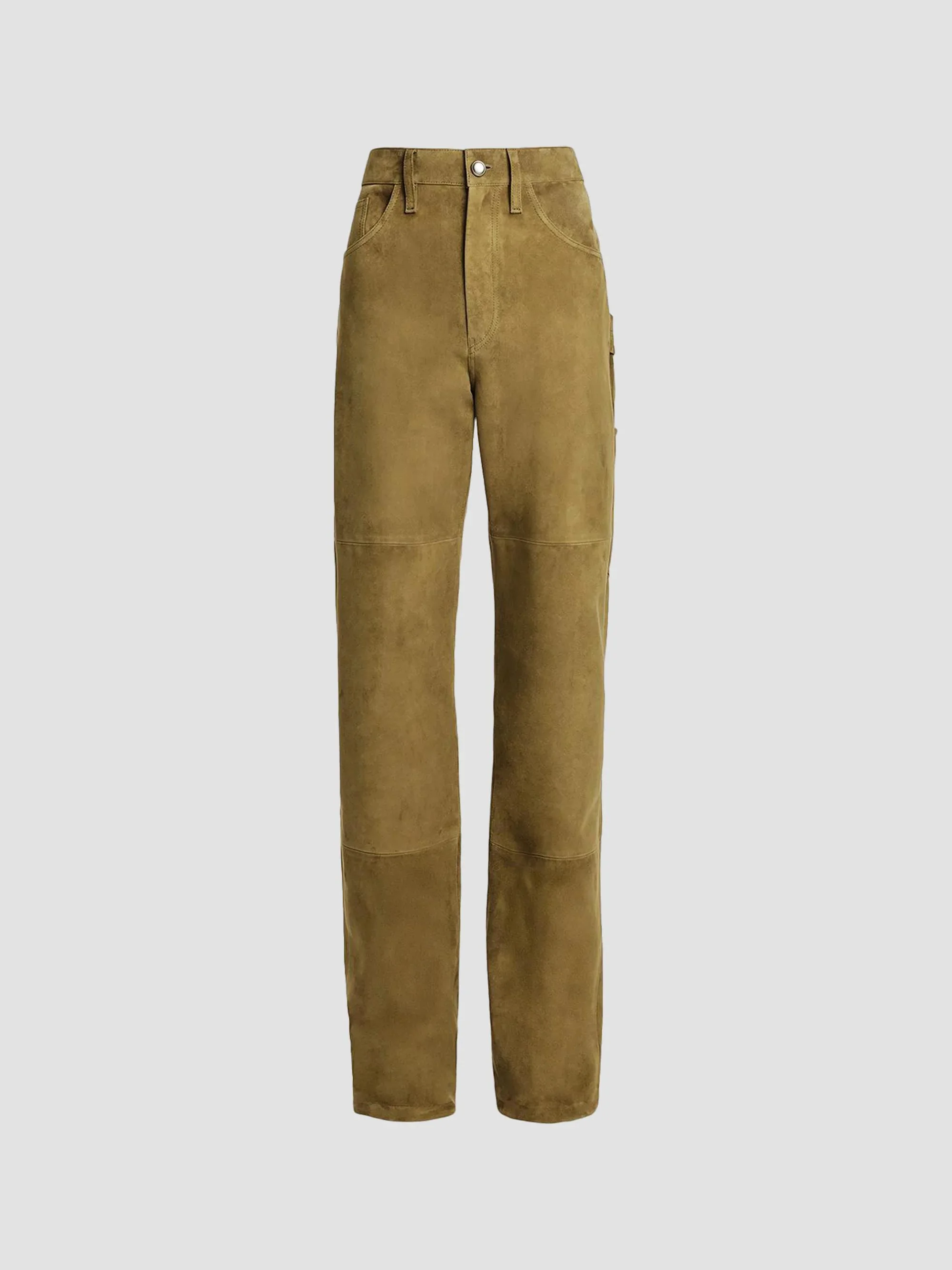 Women's Mills Suede Straight Pants - Black - 1