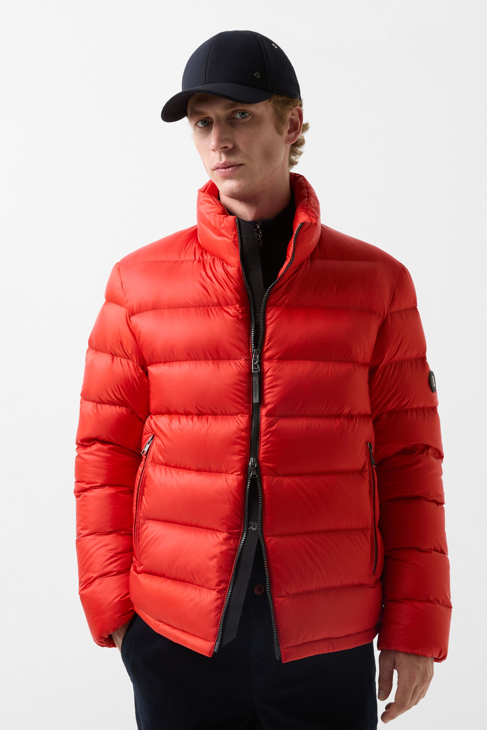 Hugh Down jacket in Red - 2
