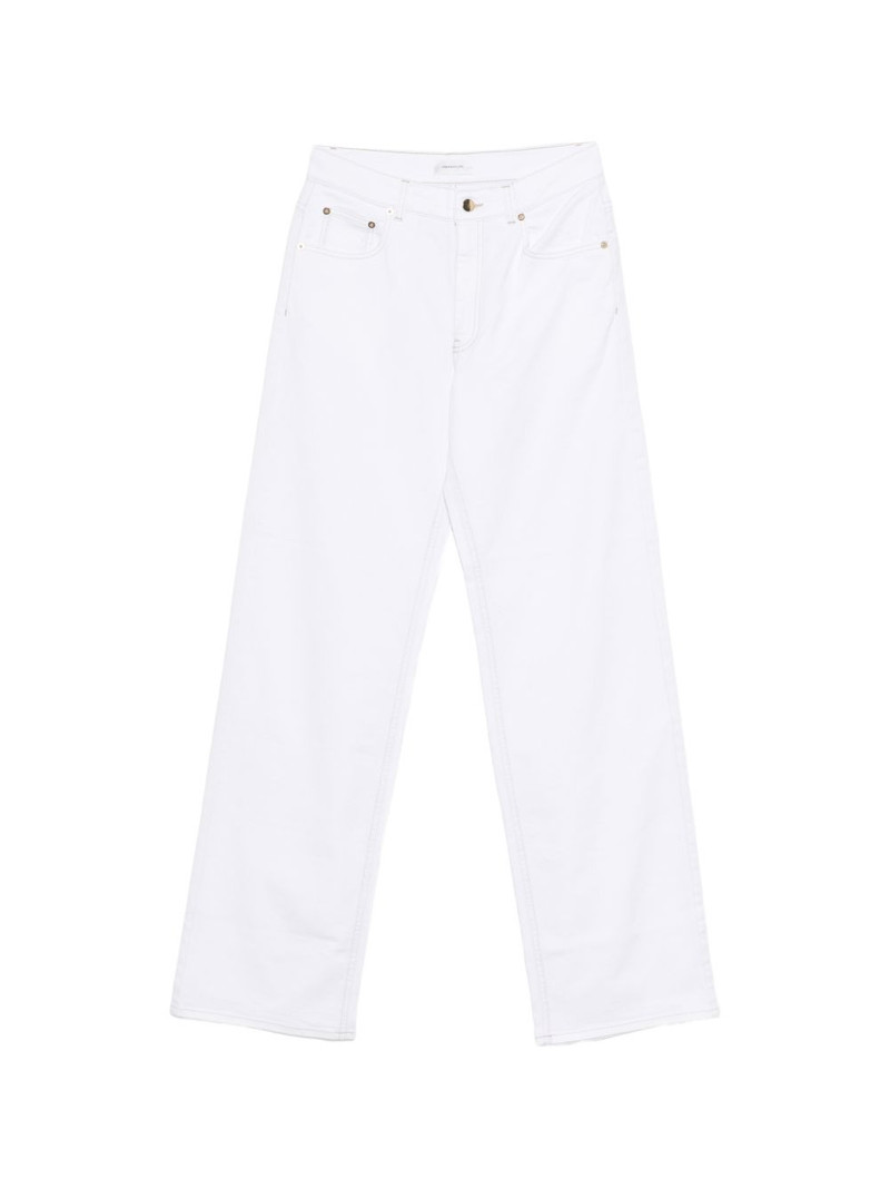 contrast-stitching jeans 1