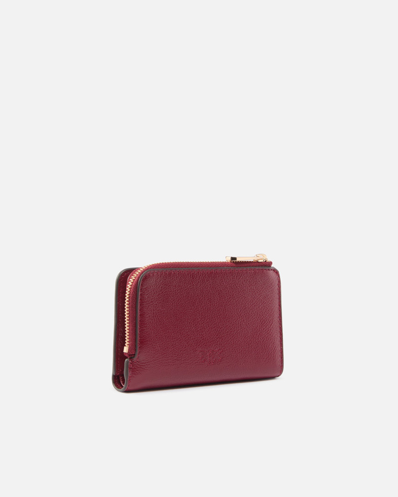 PINKO MINI WALLET IN SHINY LEATHER WITH LOVE BIRDS outlook