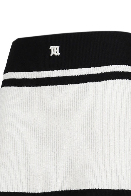 FLUFFY CANNES MINI SKIRT / BLK WHT - 4