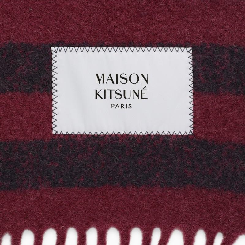 MAISON KITSUNÉ STRIPED WOOL SCARF - 4