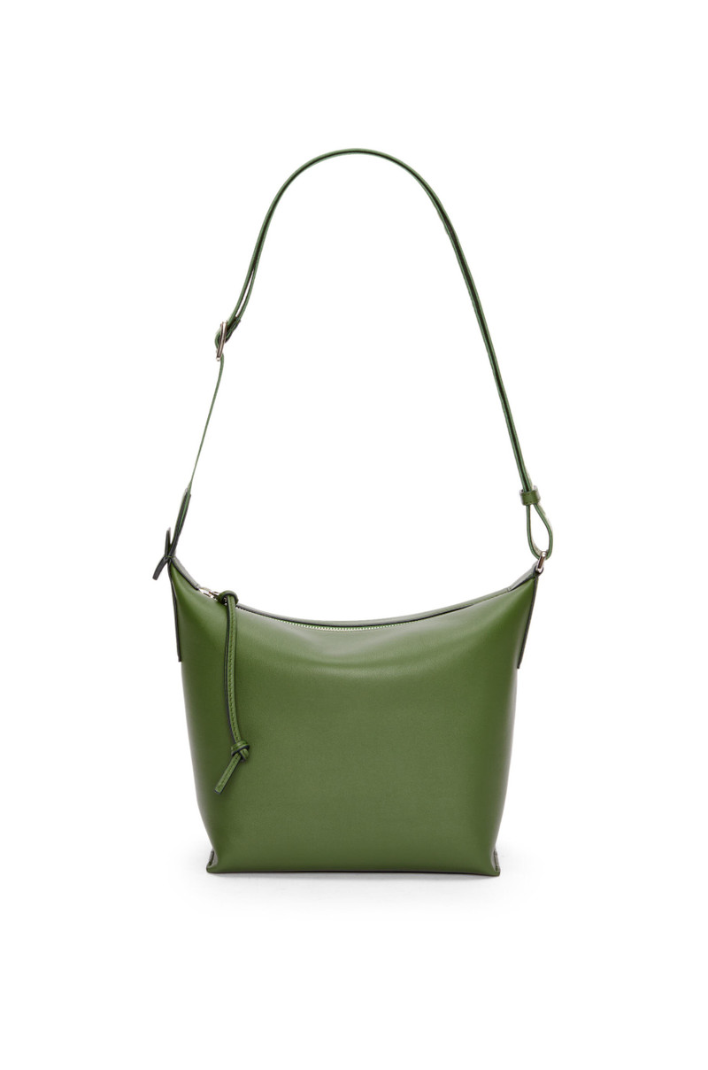 Small Cubi Crossbody bag in supple smooth calfskin and jacquard 1