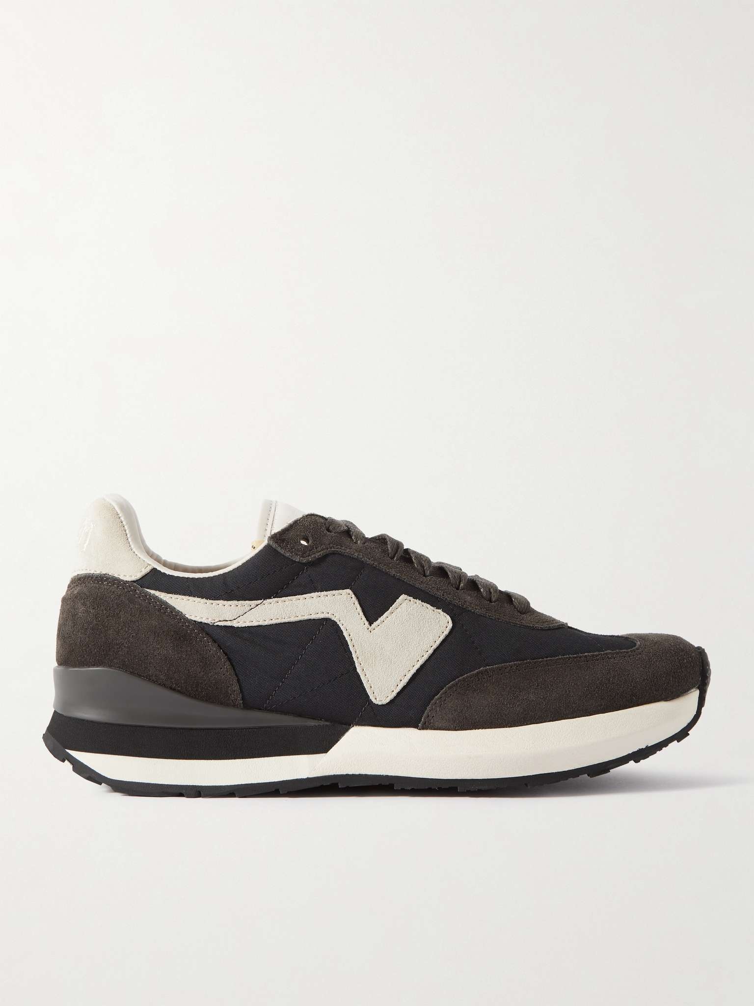 FKT Runner Suede and Leather-Trimmed Nylon-Blend Sneakers - 1