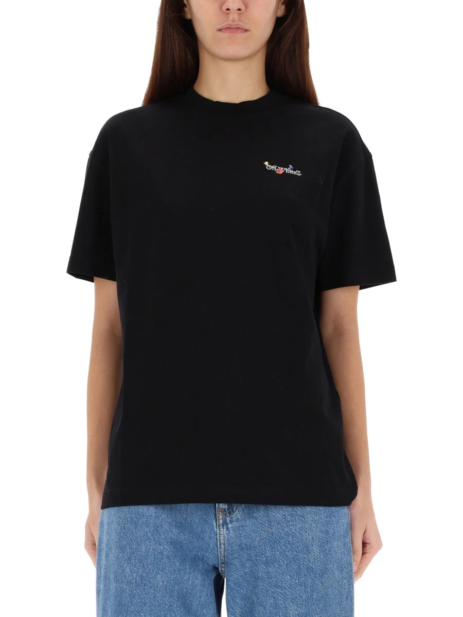 Off-White Women T-Shirt With Logo - 1